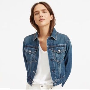 NWT Everlane Cropped Denim Jacket